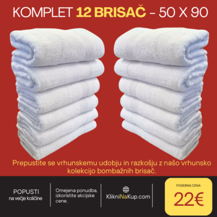 komplet 12 brisač - 50 x 90